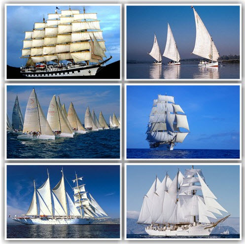 Sailing  vessels | Colourful Wide-wallpaper