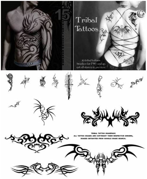 Brushes for Photoshop Tattoo ABR | RAR | 17.1 MB