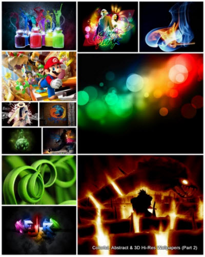 200 Colorful, Abstract & 3D Hi-Res Wallpapers (Part 2)