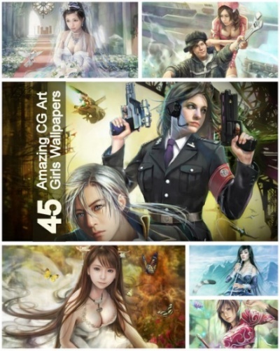 45  Amazing CG Art Girls Wallpapers