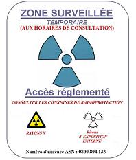 signalisation zone surveillée et patients